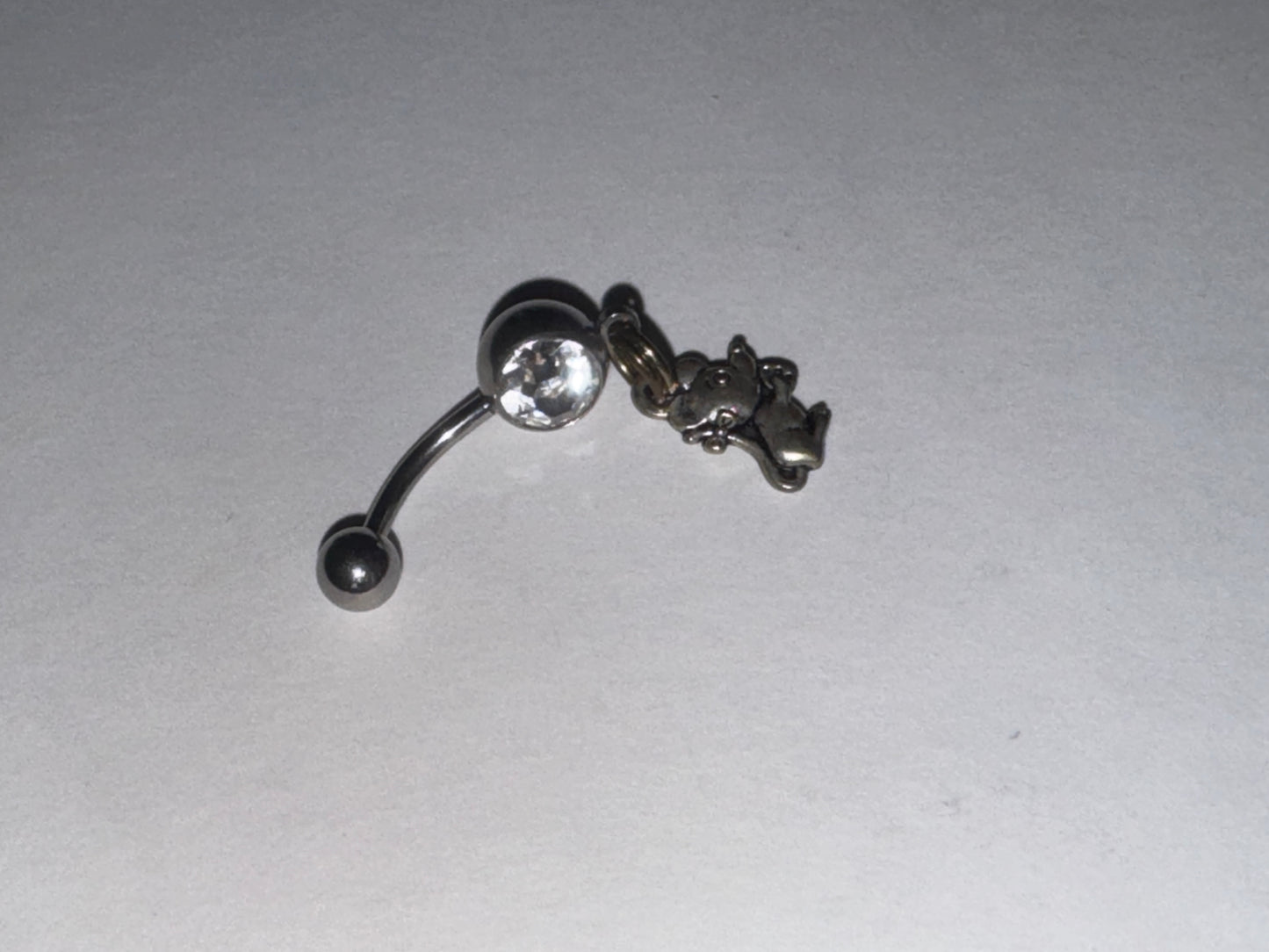 Mouse Dangle Belly Ring