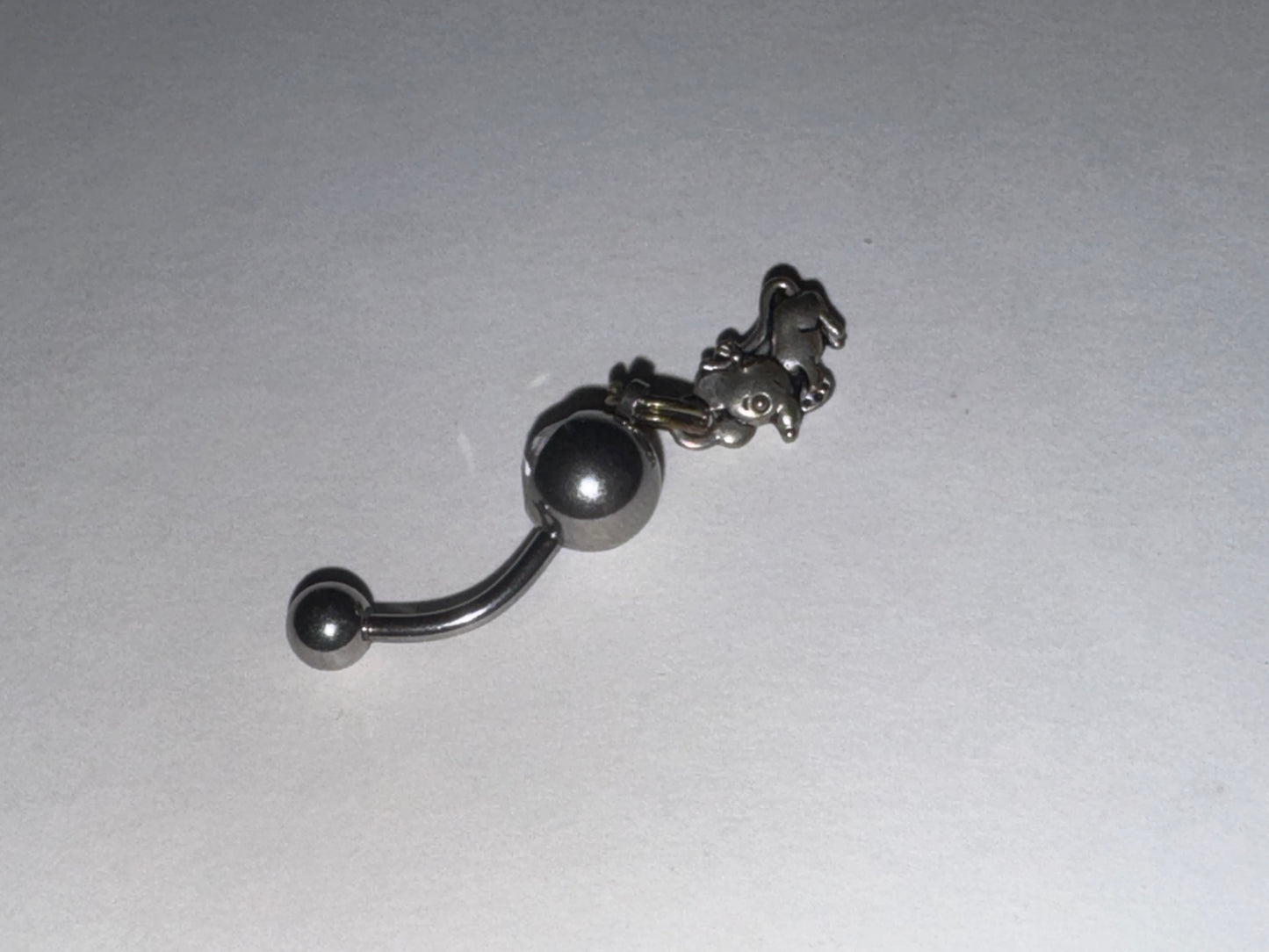 Mouse Dangle Belly Ring