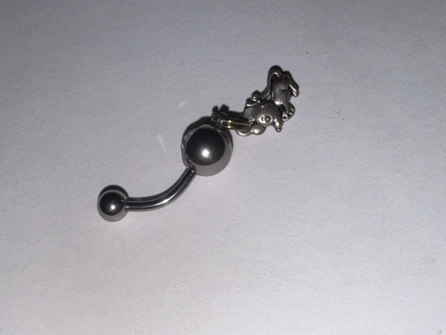 Mouse Dangle Belly Ring
