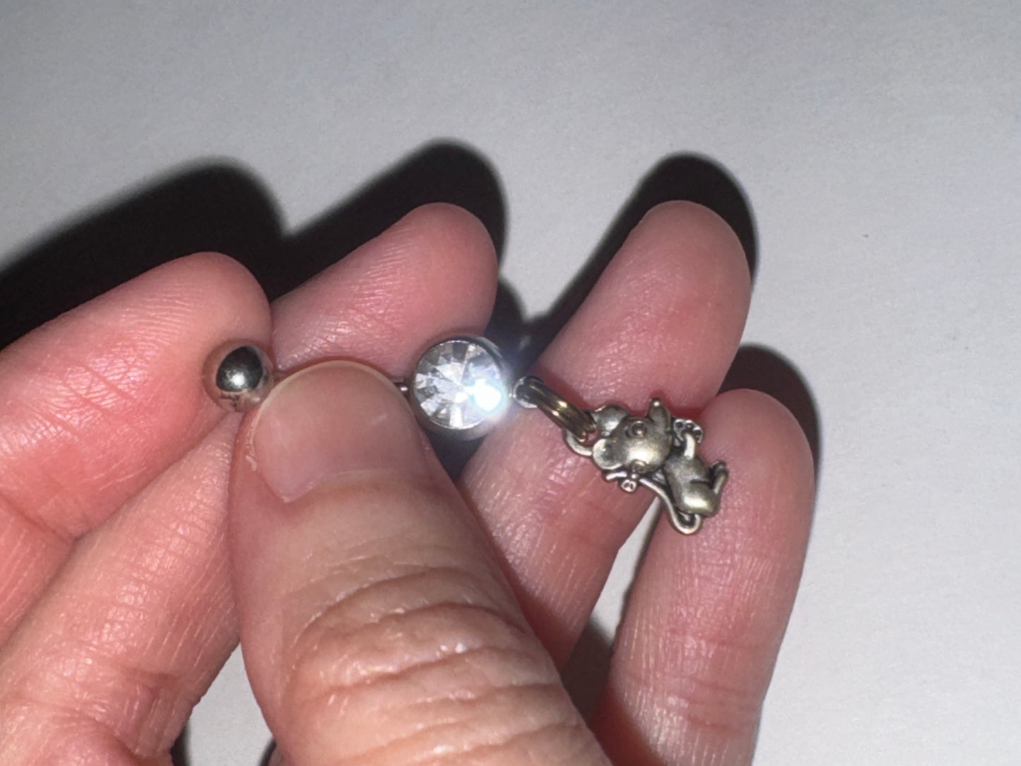 Mouse Dangle Belly Ring
