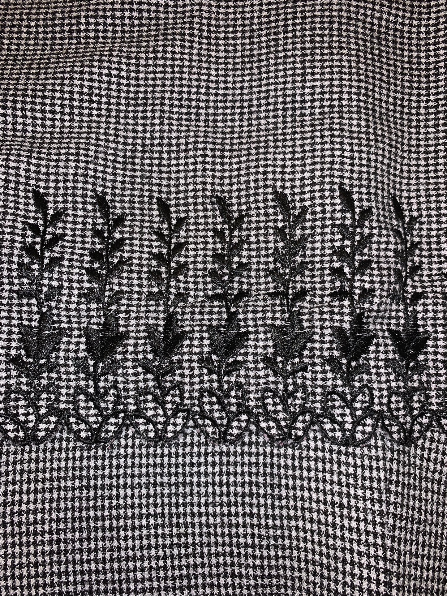 My Michelle Black and White Hounds Tooth Dress