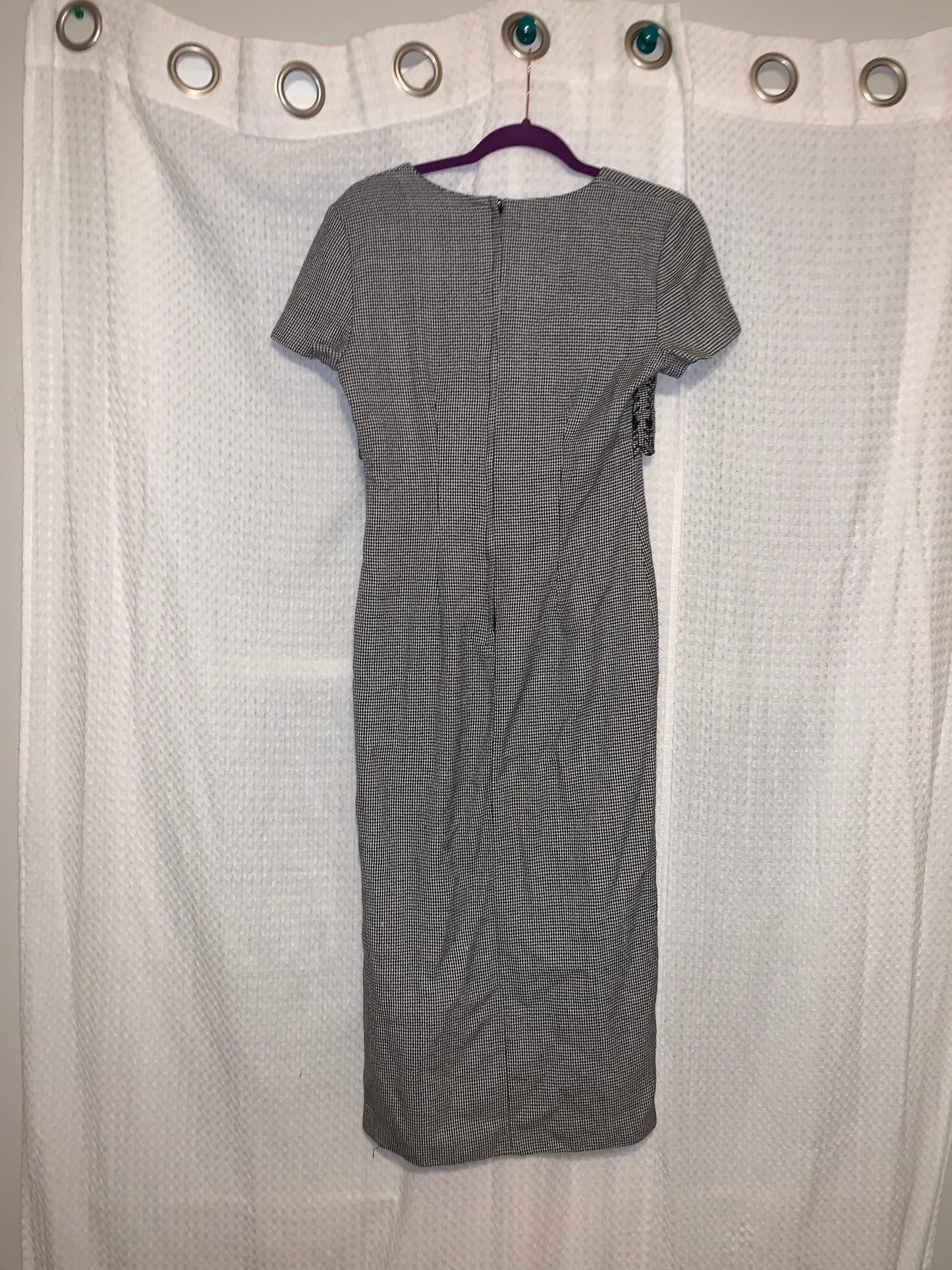 My Michelle Black and White Hounds Tooth Dress