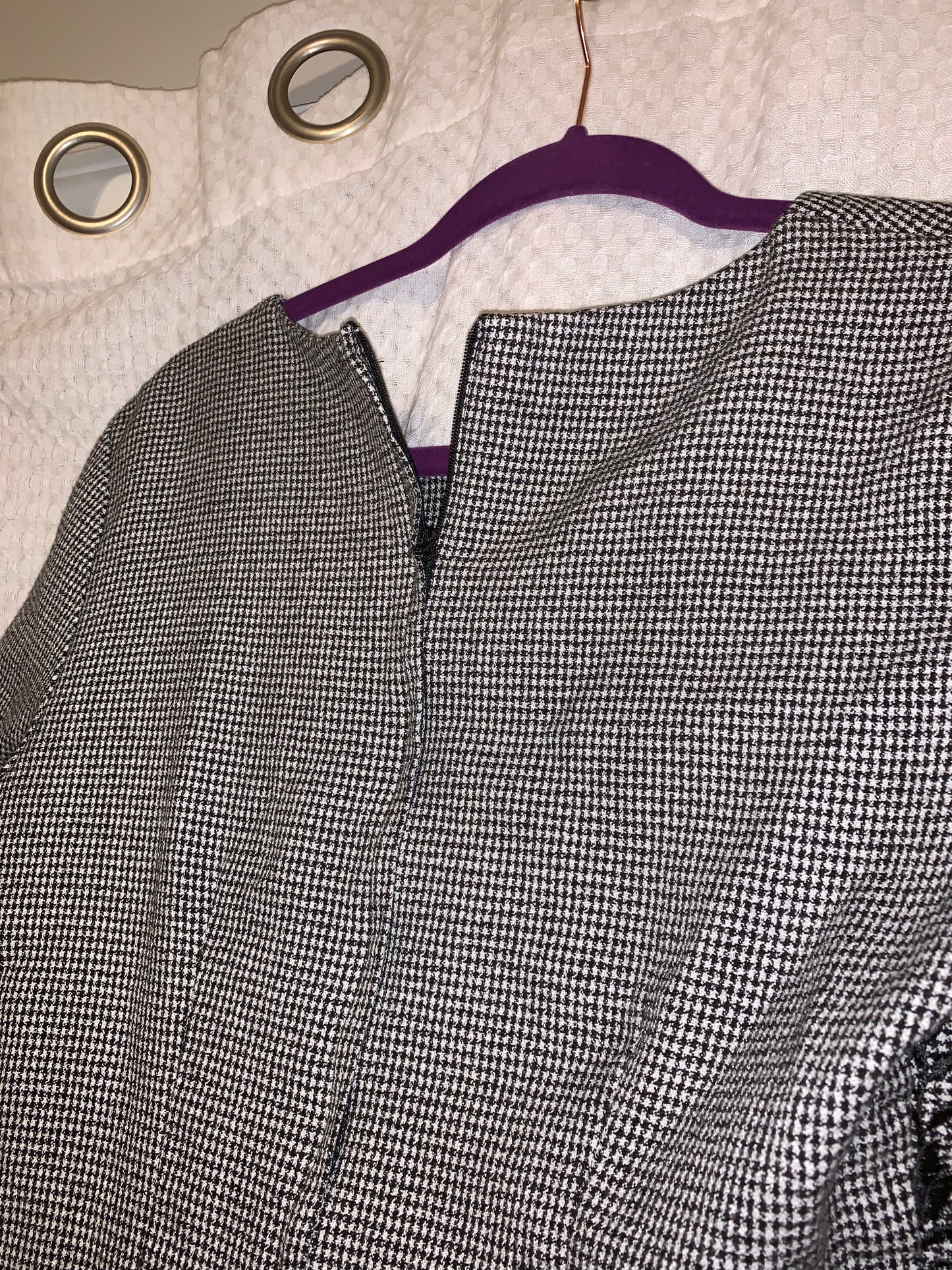 My Michelle Black and White Hounds Tooth Dress
