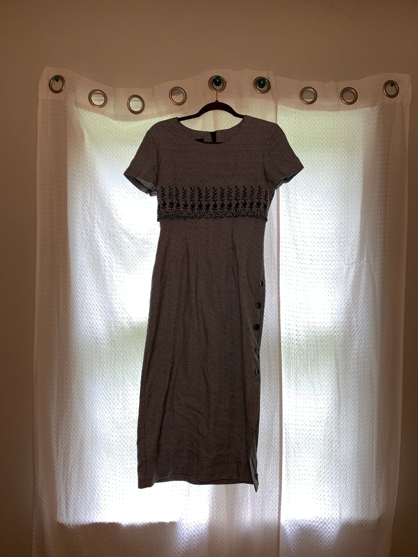 My Michelle Black and White Hounds Tooth Dress