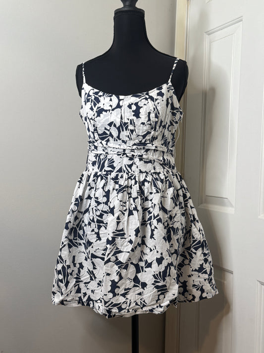 Navy Blue and White Dress by New York & Company, Size 8