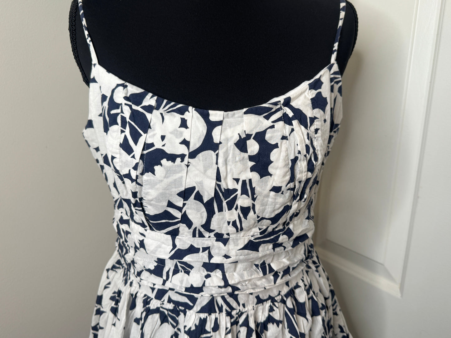 Navy Blue and White Dress by New York & Company, Size 8