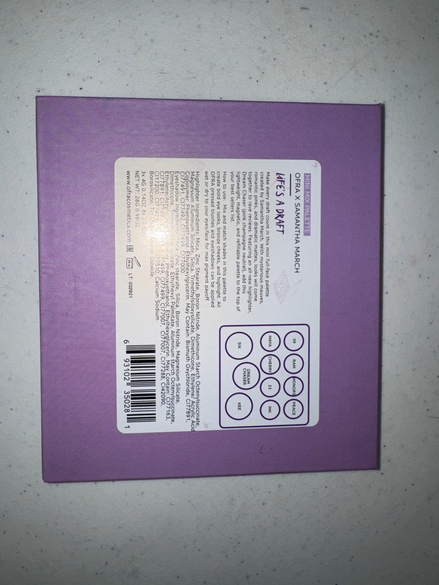 OFRA X Samantha March Mini Mix Face Palette - Life's A Draft