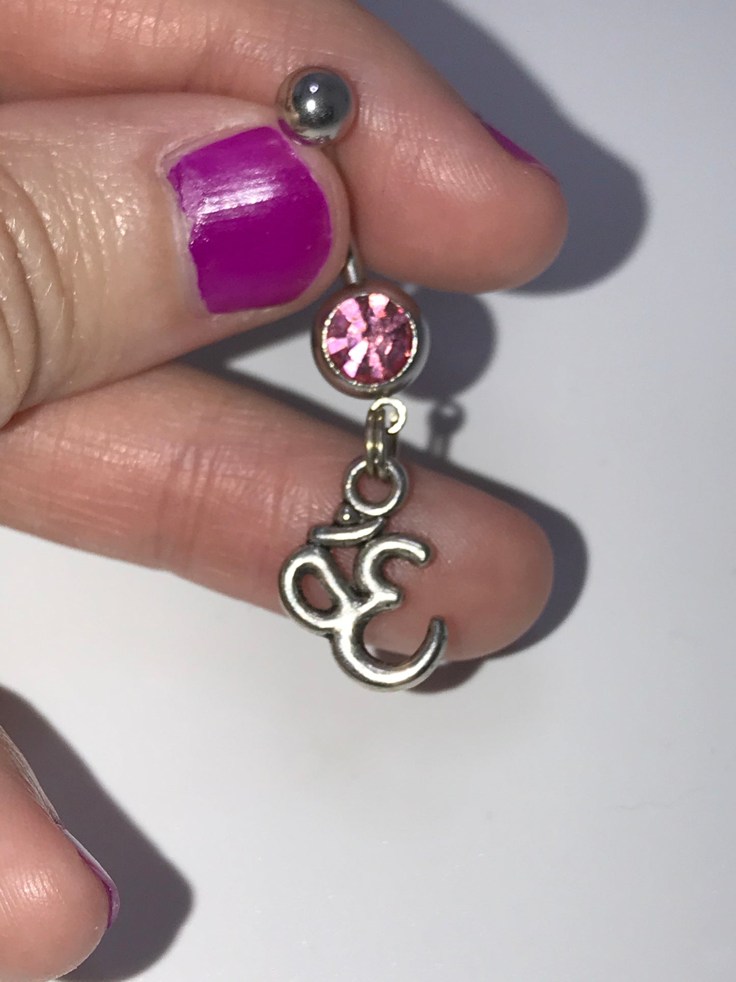 Ohm Dangle Belly Ring