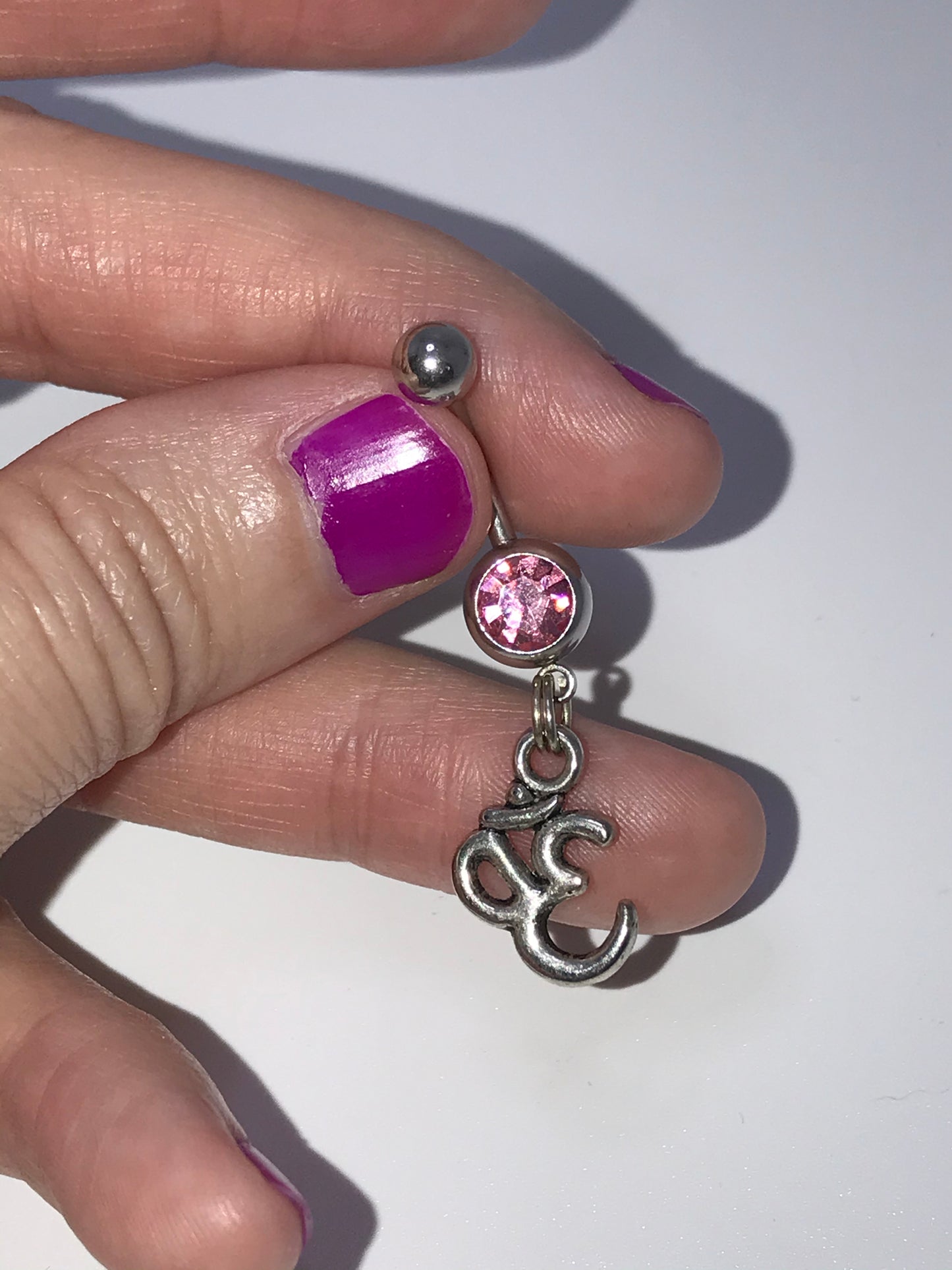 Ohm Dangle Belly Ring
