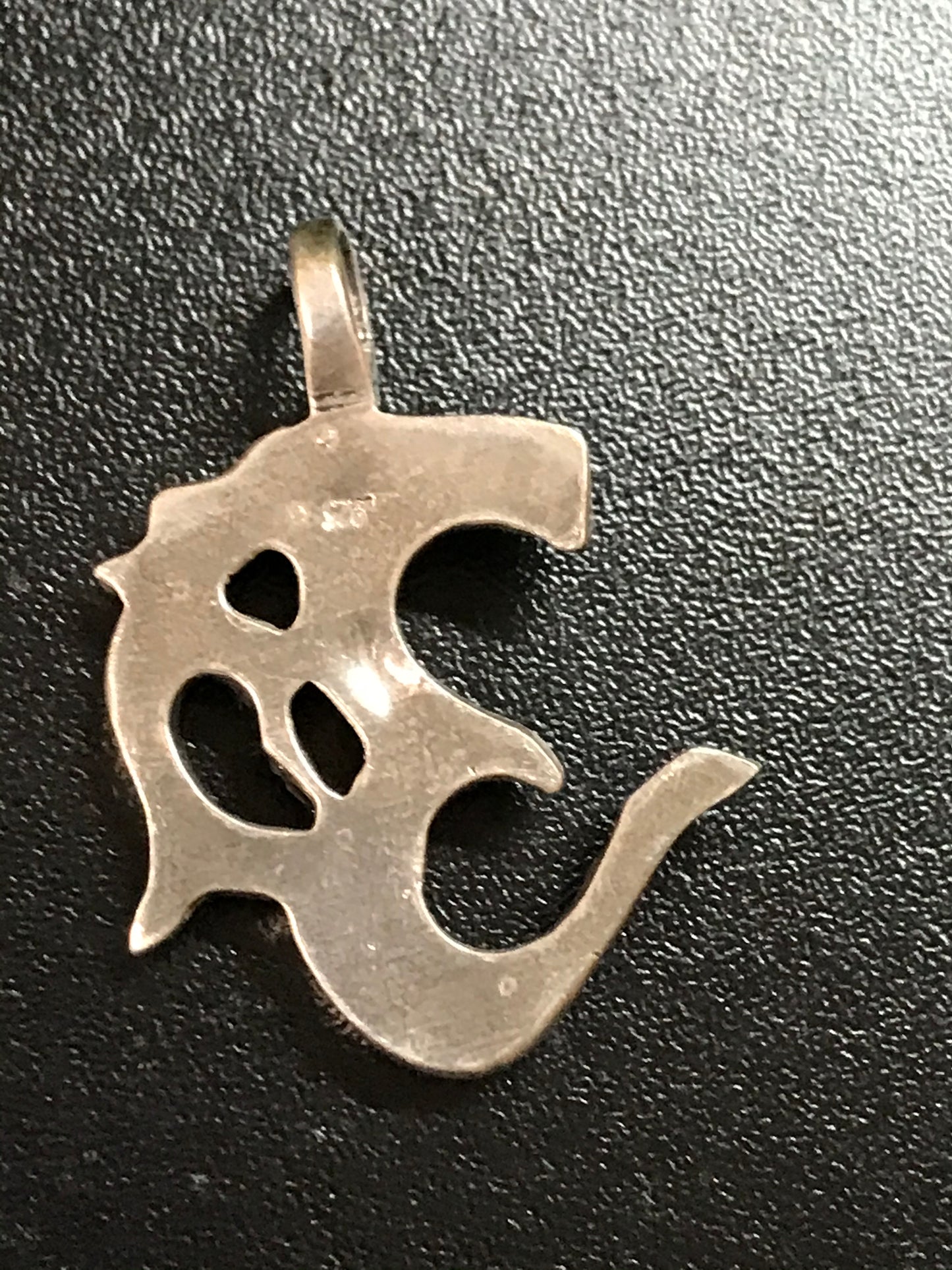 Sterling Silver Ohm Pendant