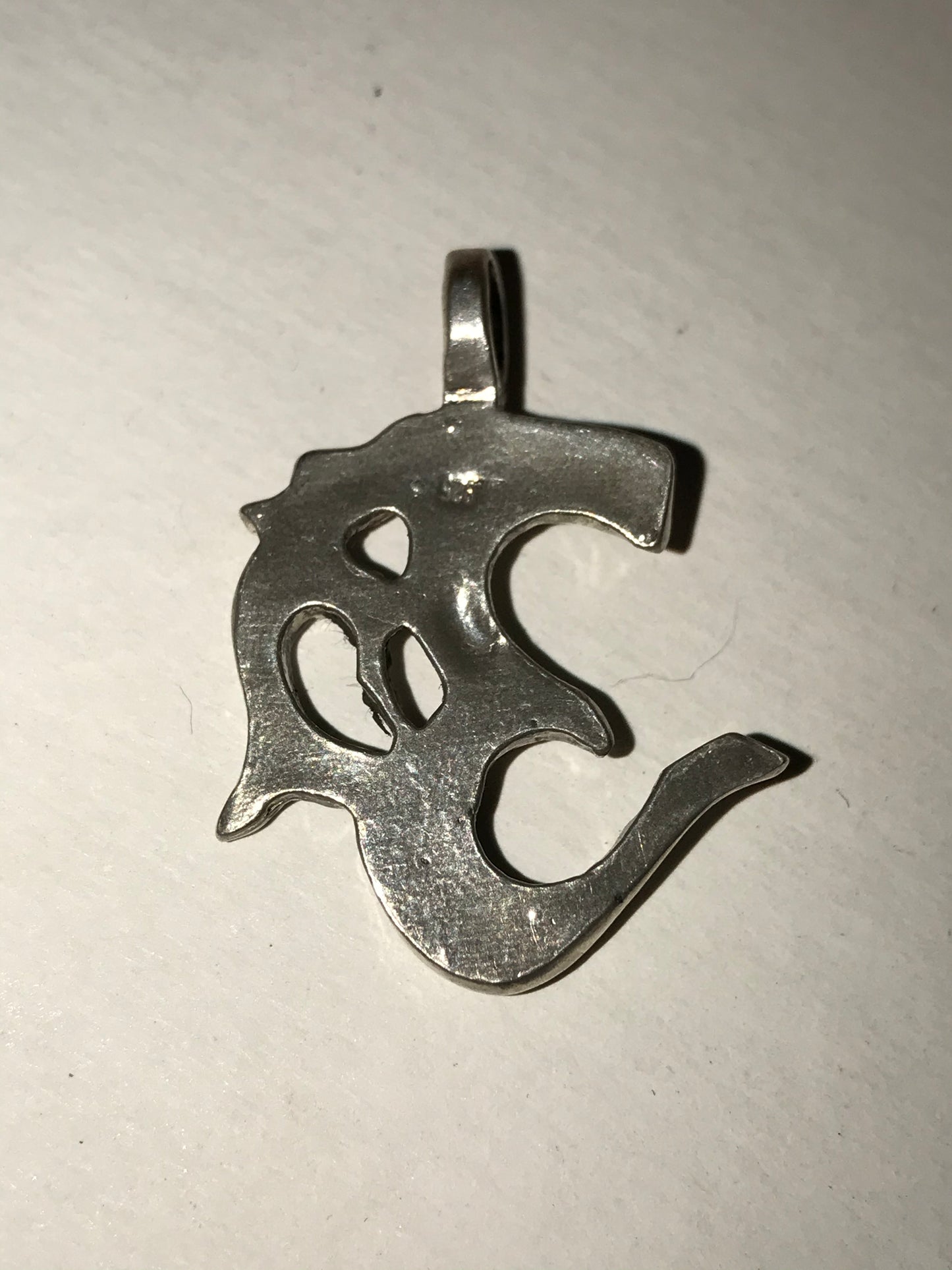 Sterling Silver Ohm Pendant