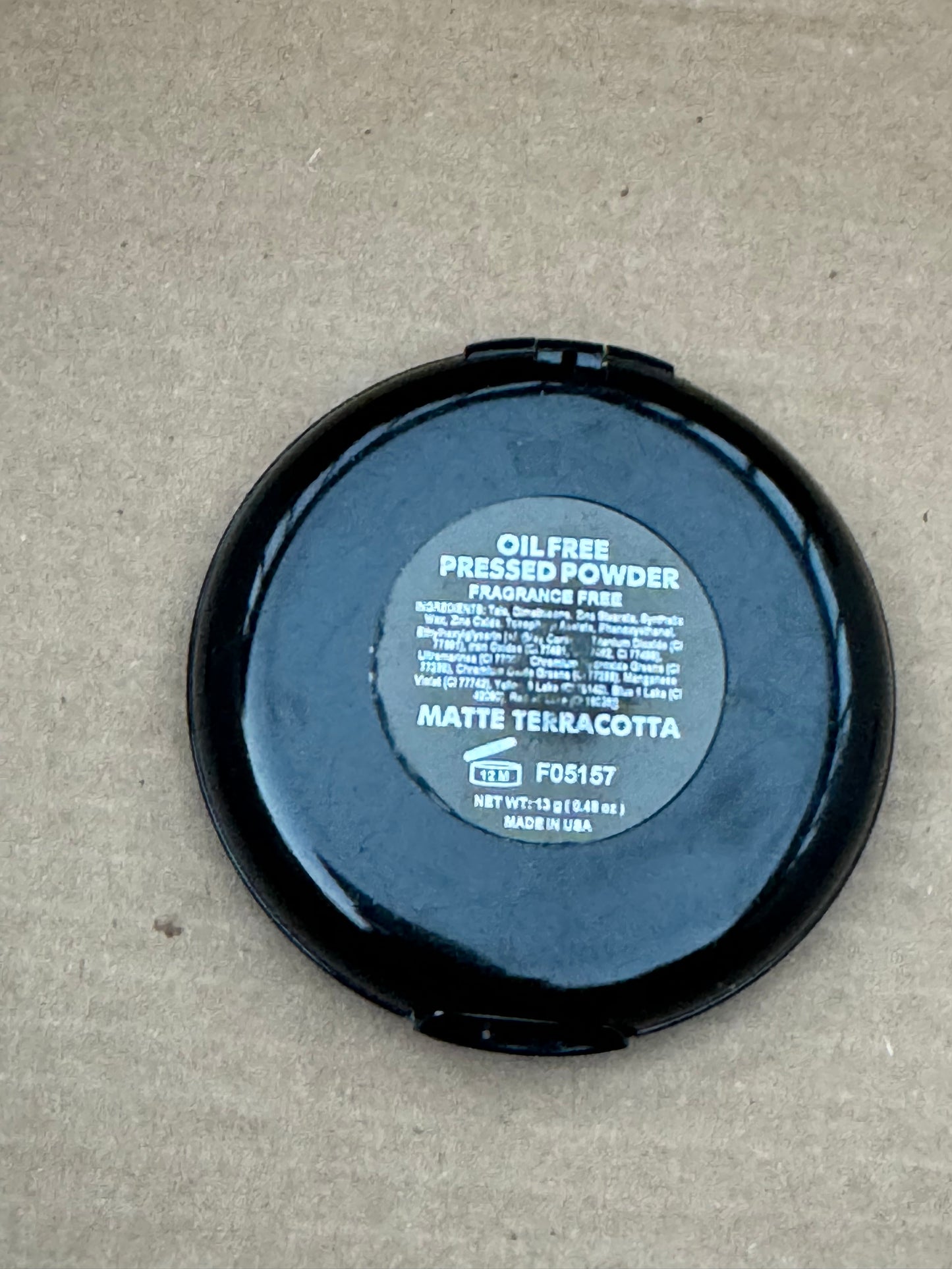 OSP Cosmetics Oil Free Pressed Powder in Matte Terracotta