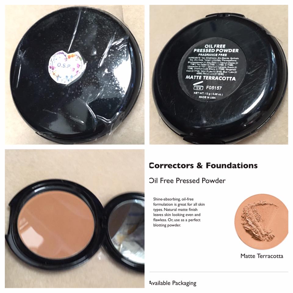OSP Cosmetics Oil Free Pressed Powder in Matte Terracotta