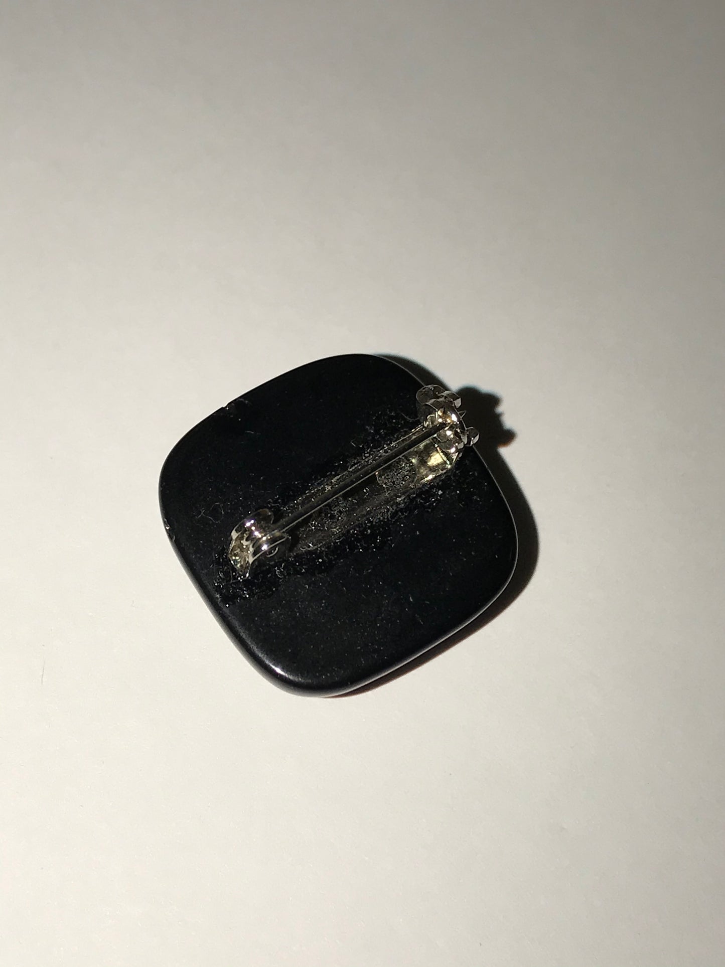 Square Obsidian Pin