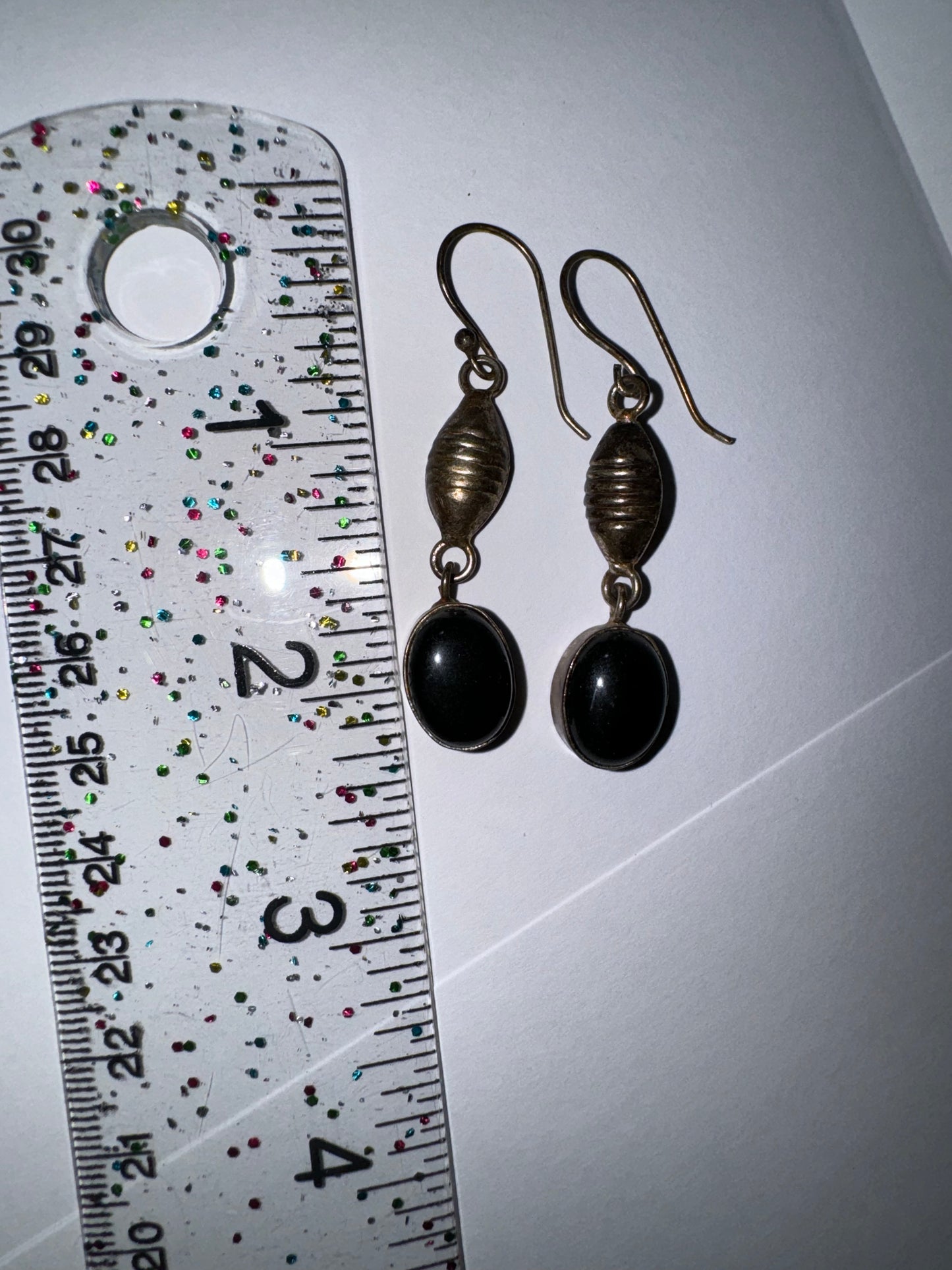 SLP Copper Obsidian Dangle Earrings