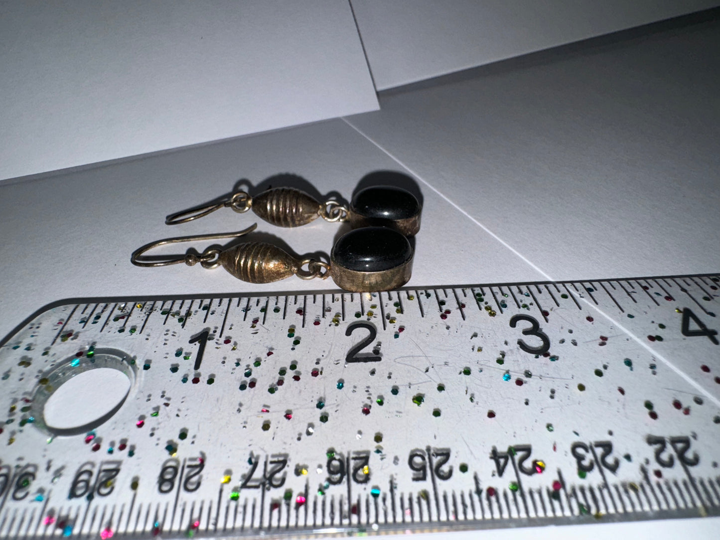 SLP Copper Obsidian Dangle Earrings