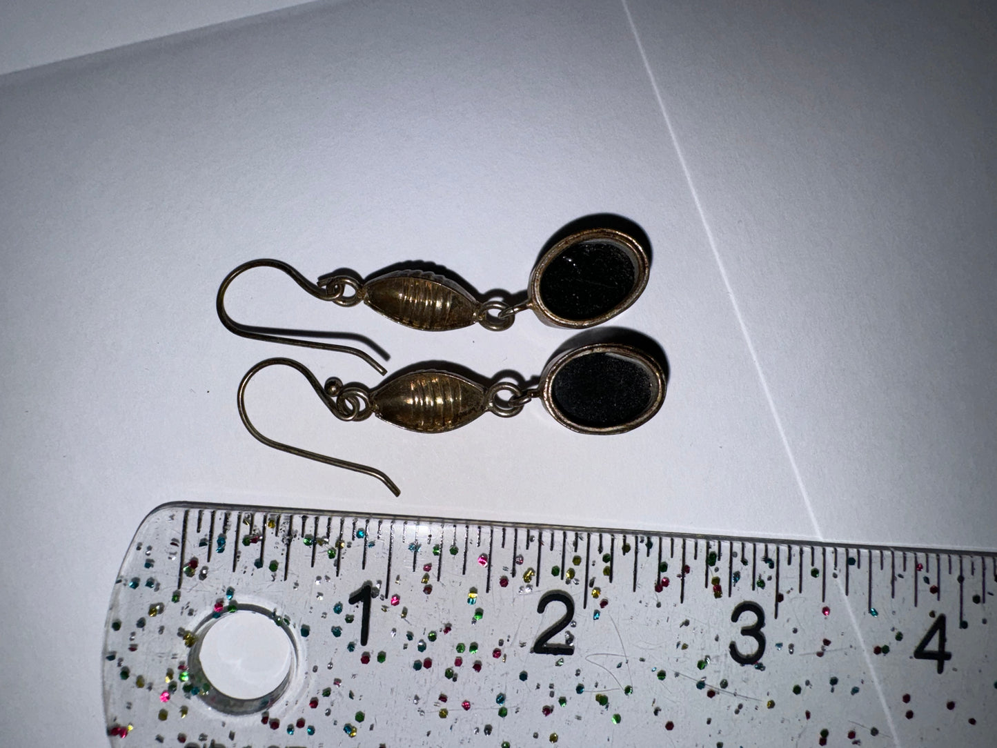 SLP Copper Obsidian Dangle Earrings