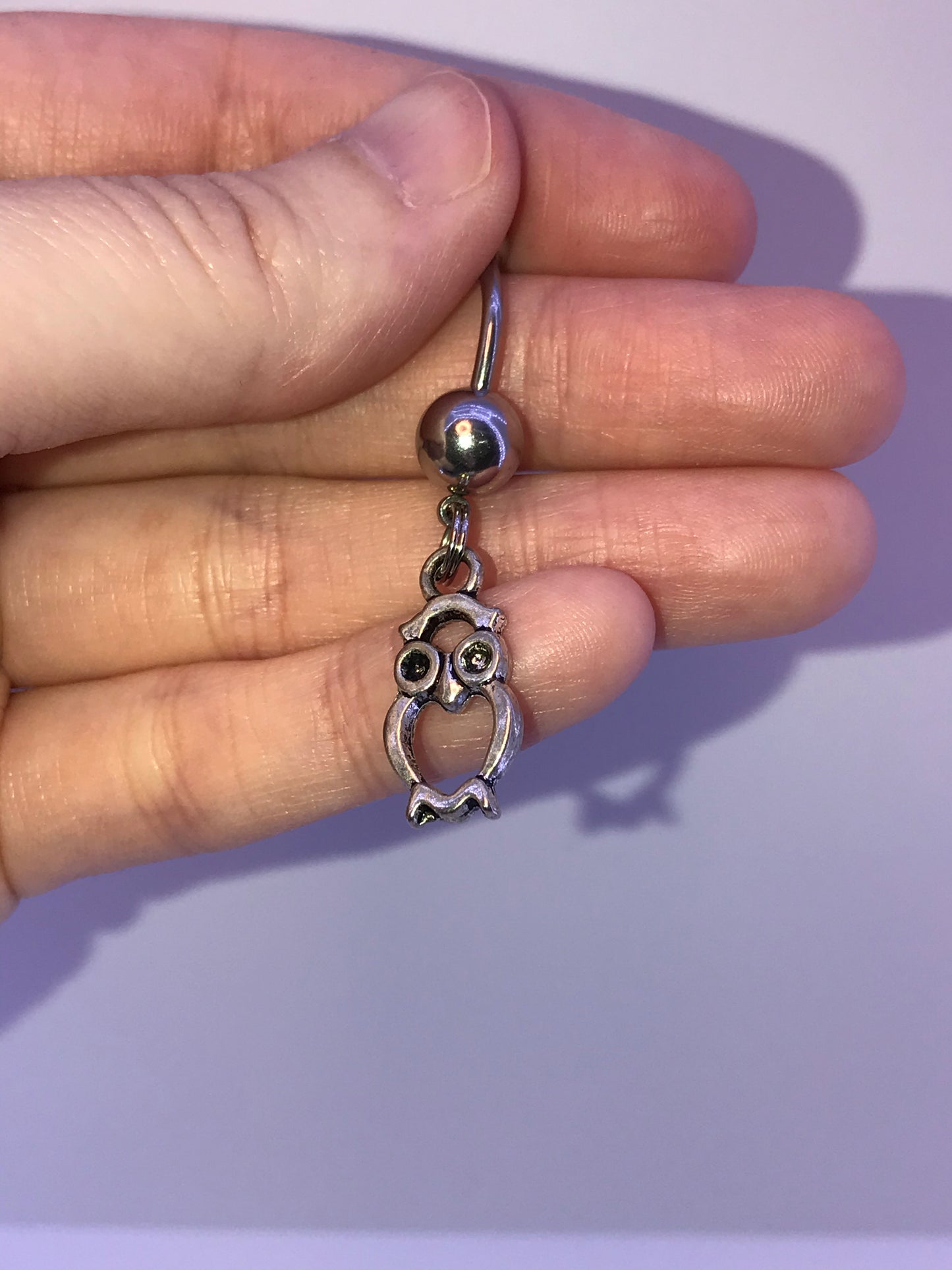 Owl Dangle Belly Ring