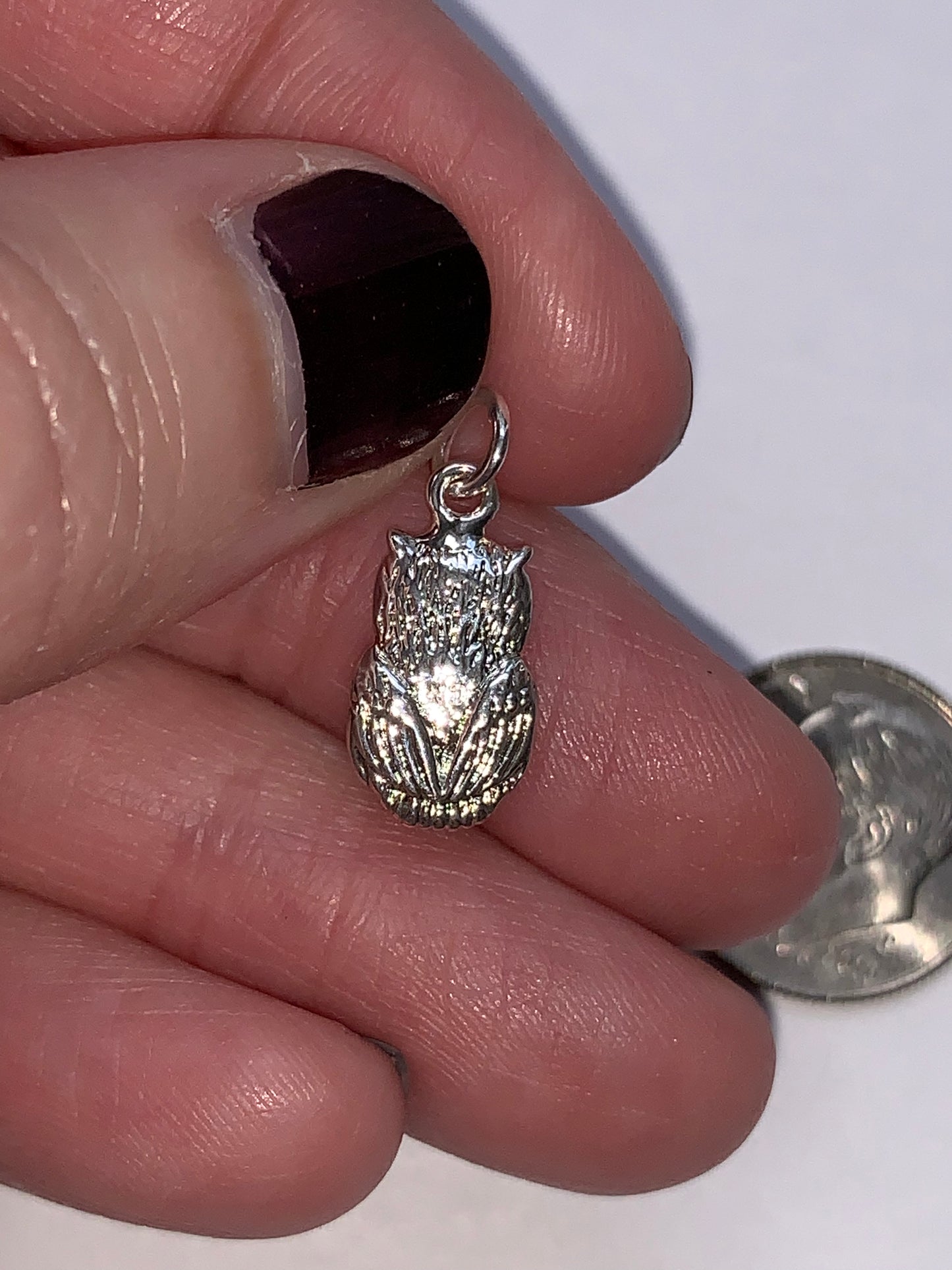 Silver Plated Owl Pendant