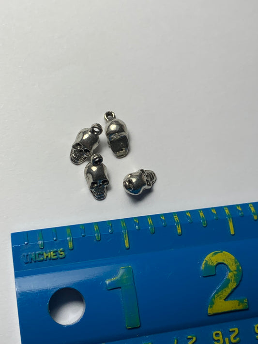 Cute Pewter little Skull Charms