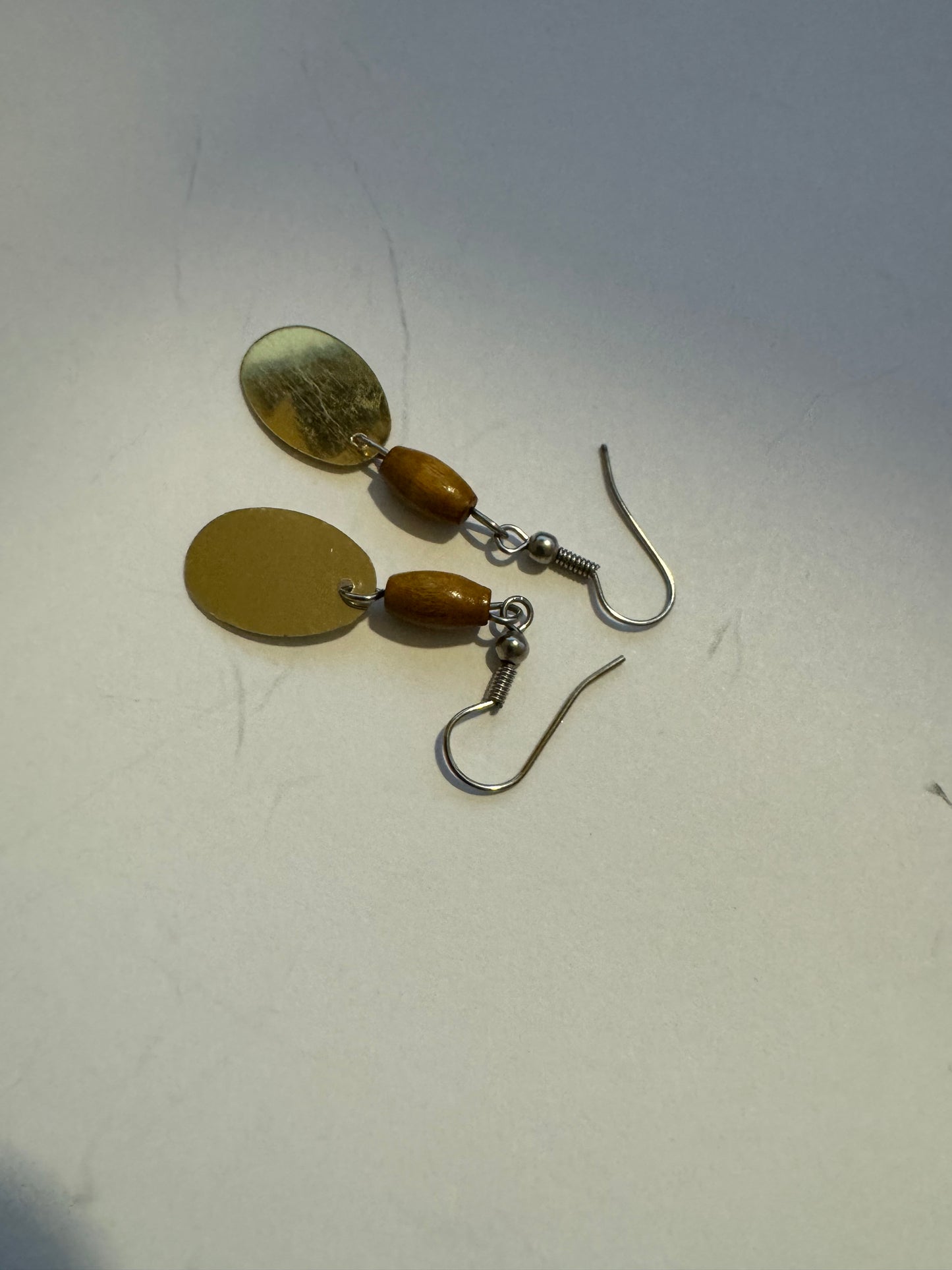 Cute Wooden Dangle Earrings, Medium