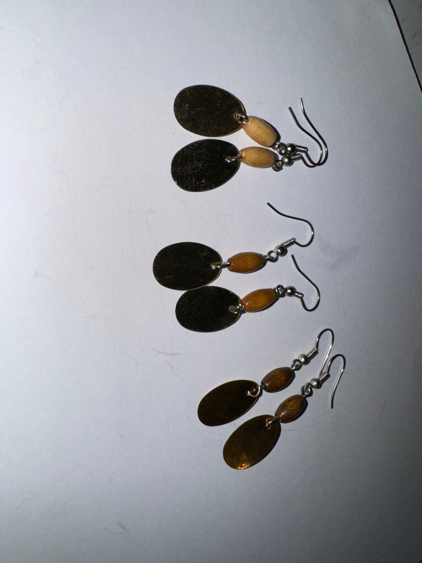 Cute Wooden Dangle Earrings, Medium