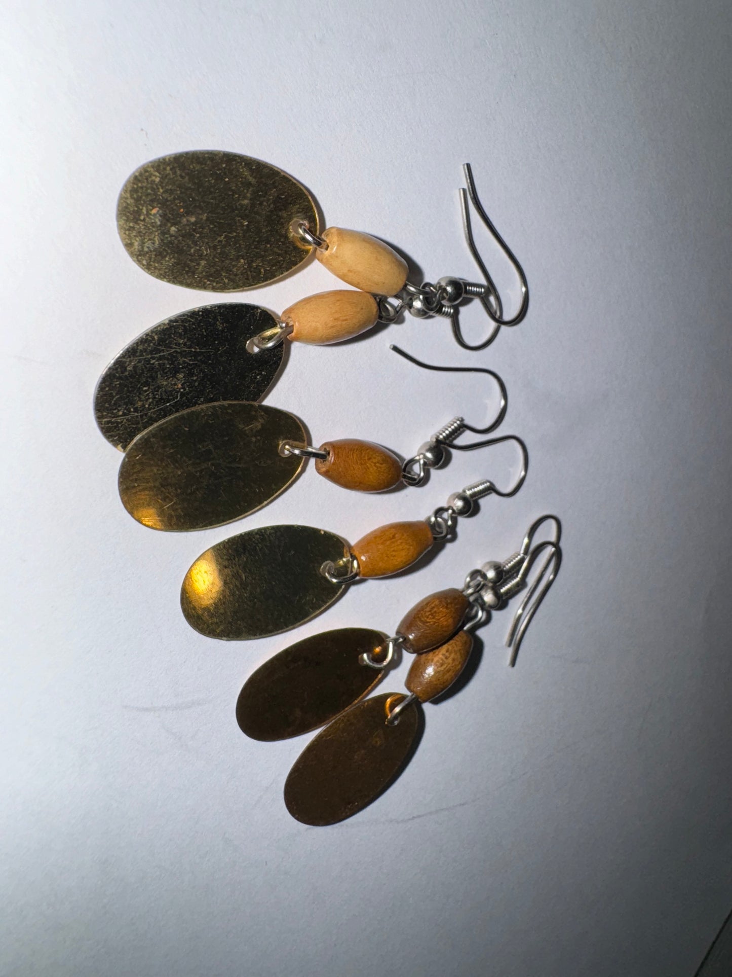 Cute Wooden Dangle Earrings, Medium