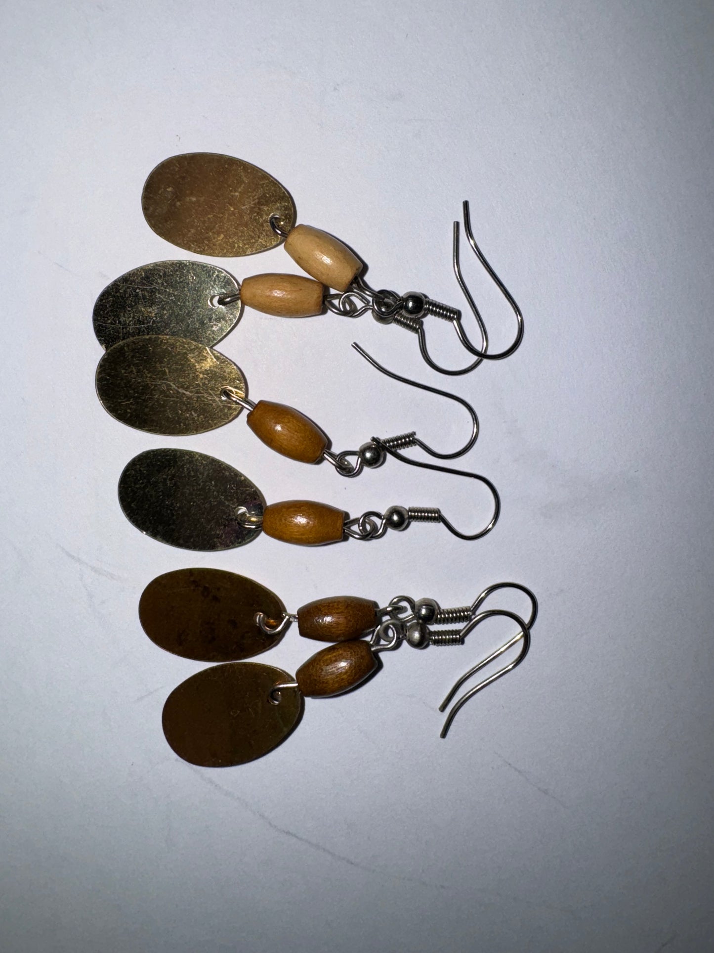 Cute Wooden Dangle Earrings, Medium