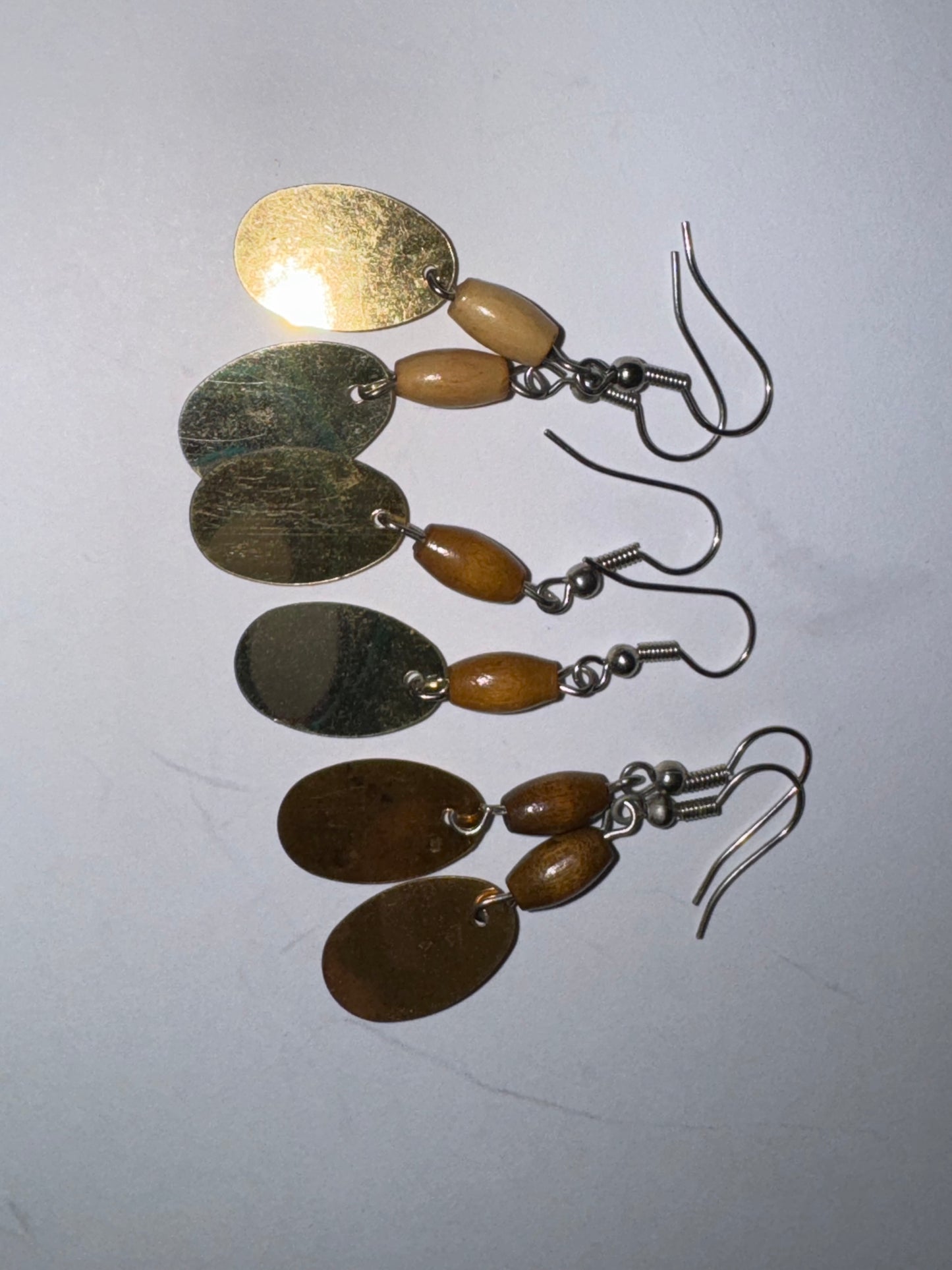 Cute Wooden Dangle Earrings, Medium
