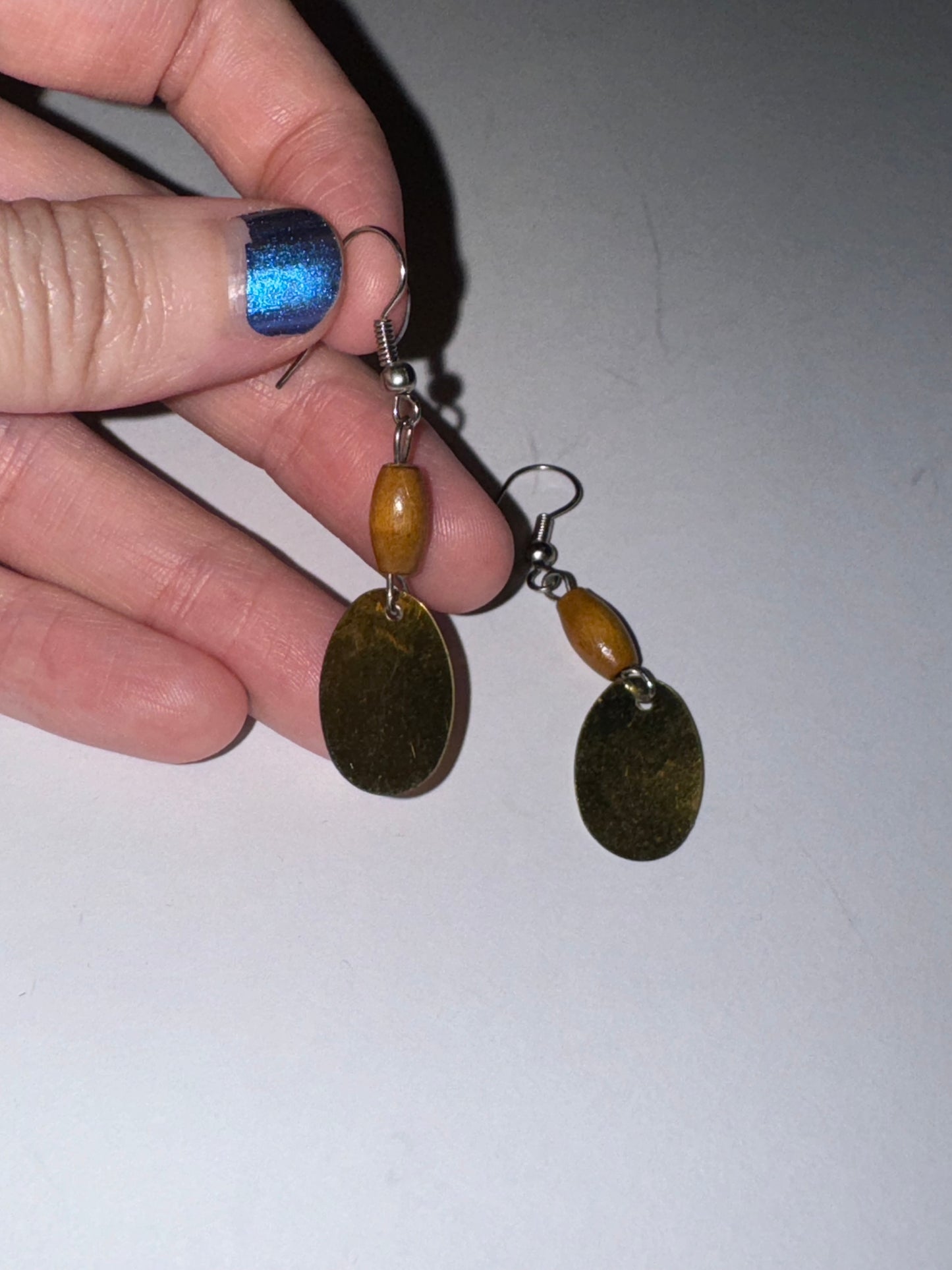 Cute Wooden Dangle Earrings, Medium