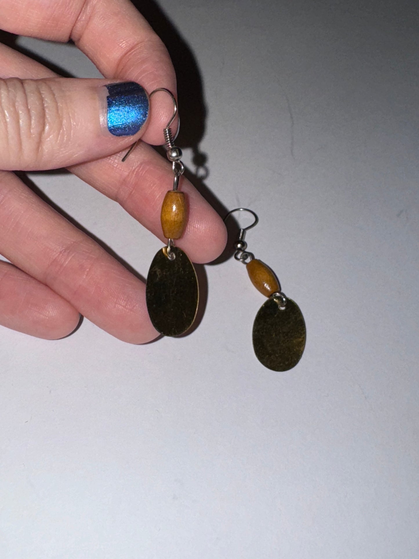 Cute Wooden Dangle Earrings, Medium