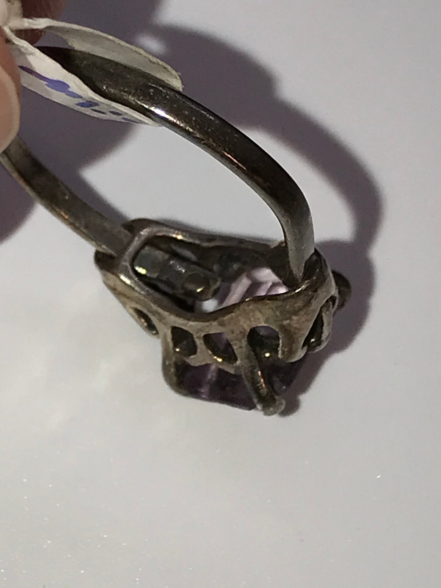 Sterling Silver Pink Topaz Ring, Size 8 1/4