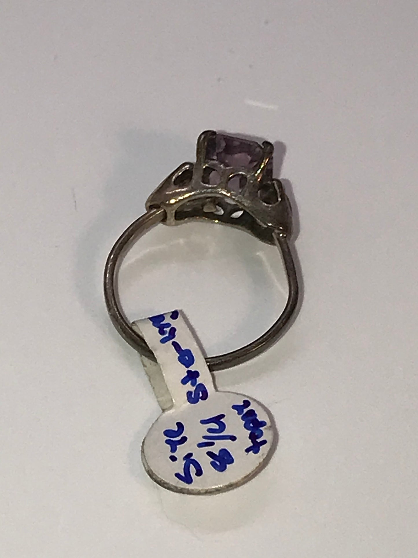 Sterling Silver Pink Topaz Ring, Size 8 1/4