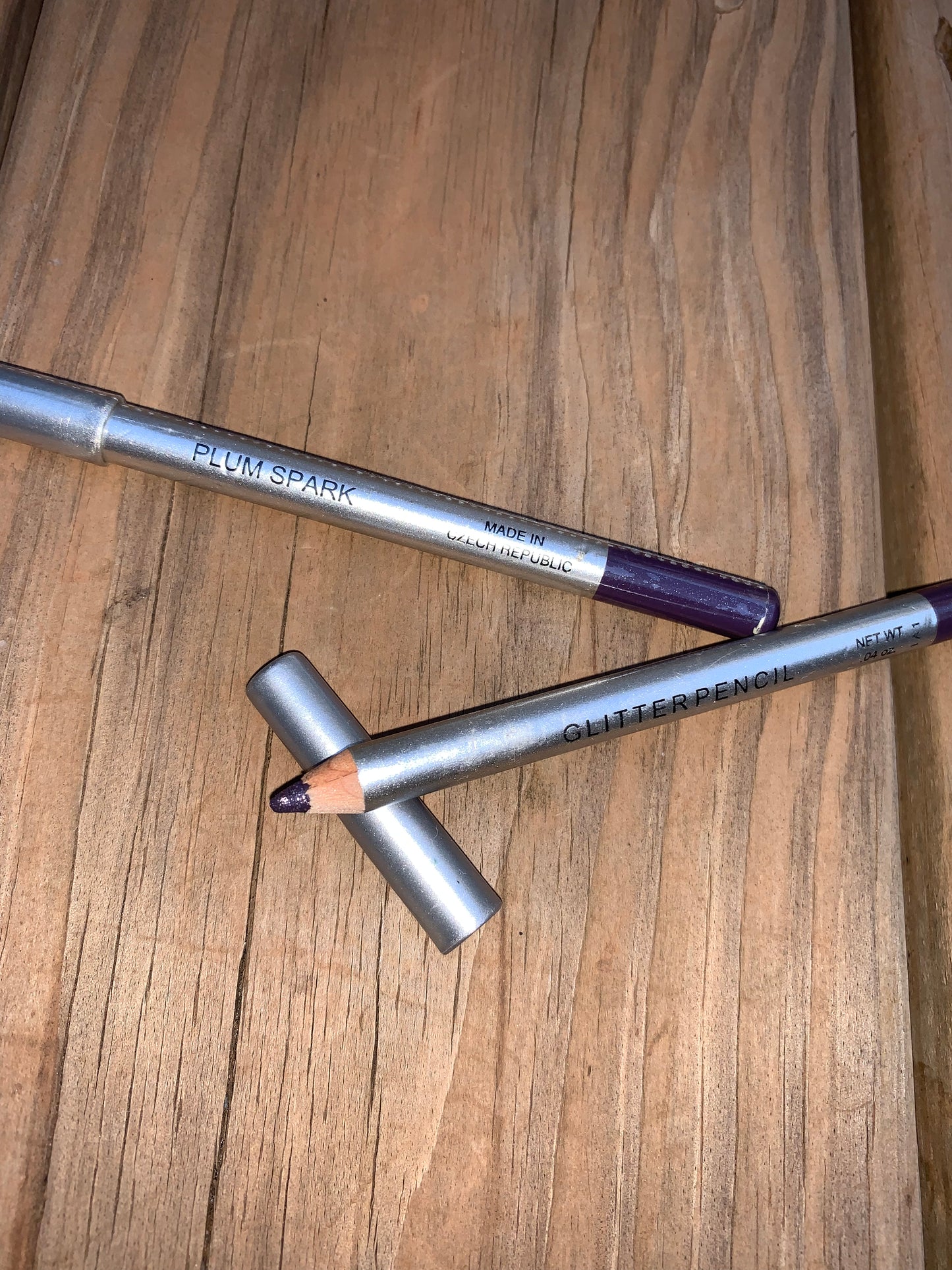 OSP Cosmetics Glitter Pencil Eye Liners, Swatched