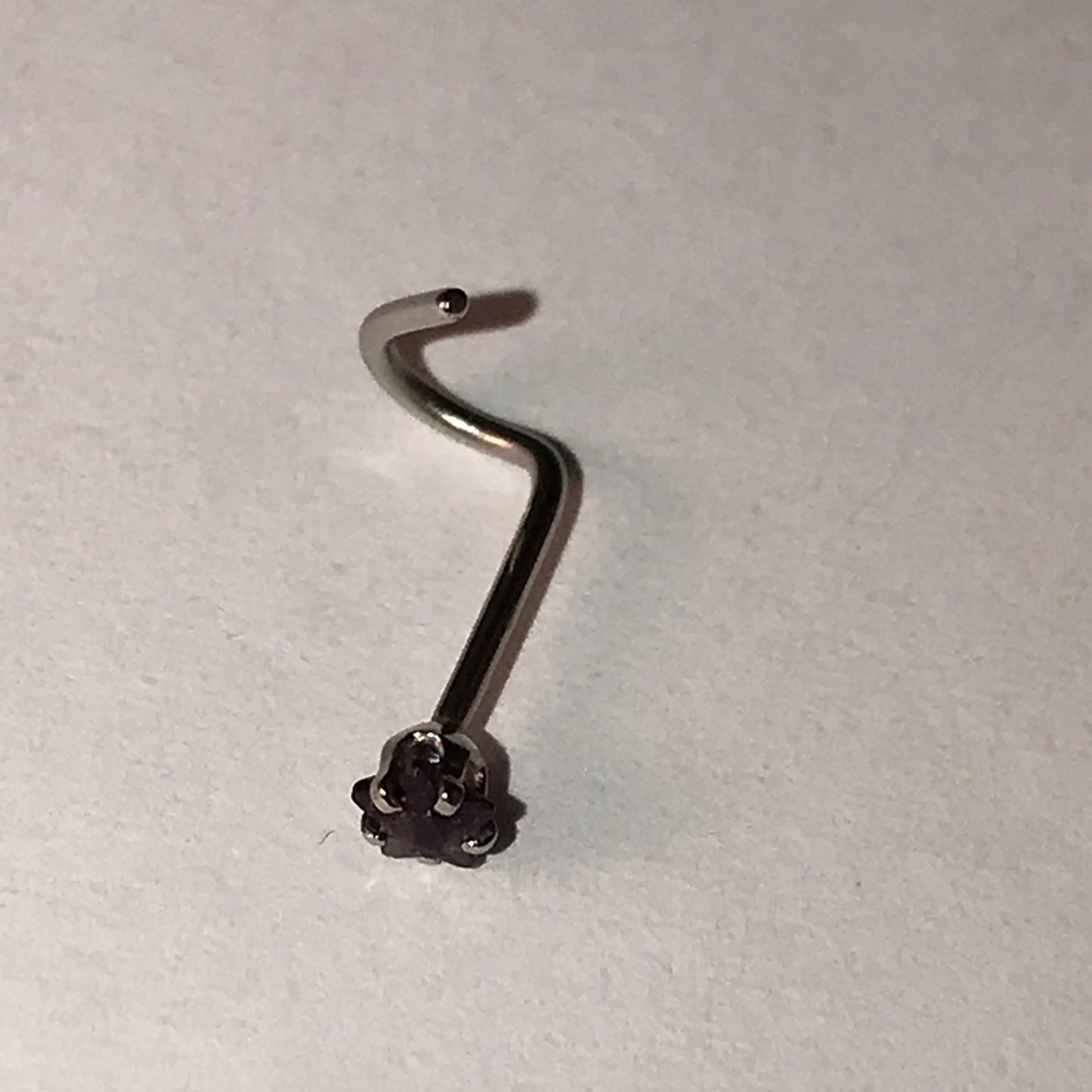 Purple Star 20 Gauge Curved Nose Ring