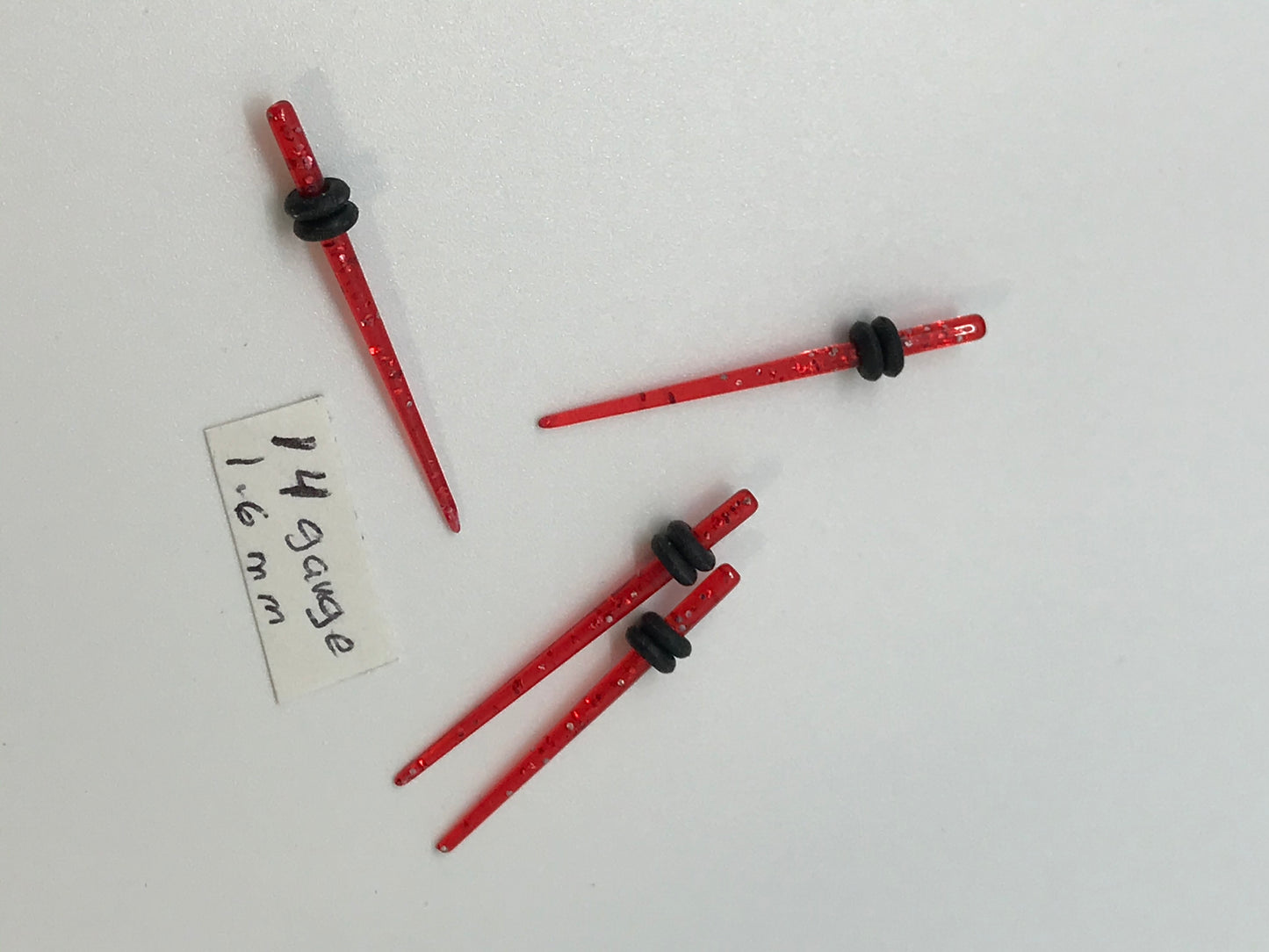 14 Gauge Uv Acrylic Glitter Gauging Tapers