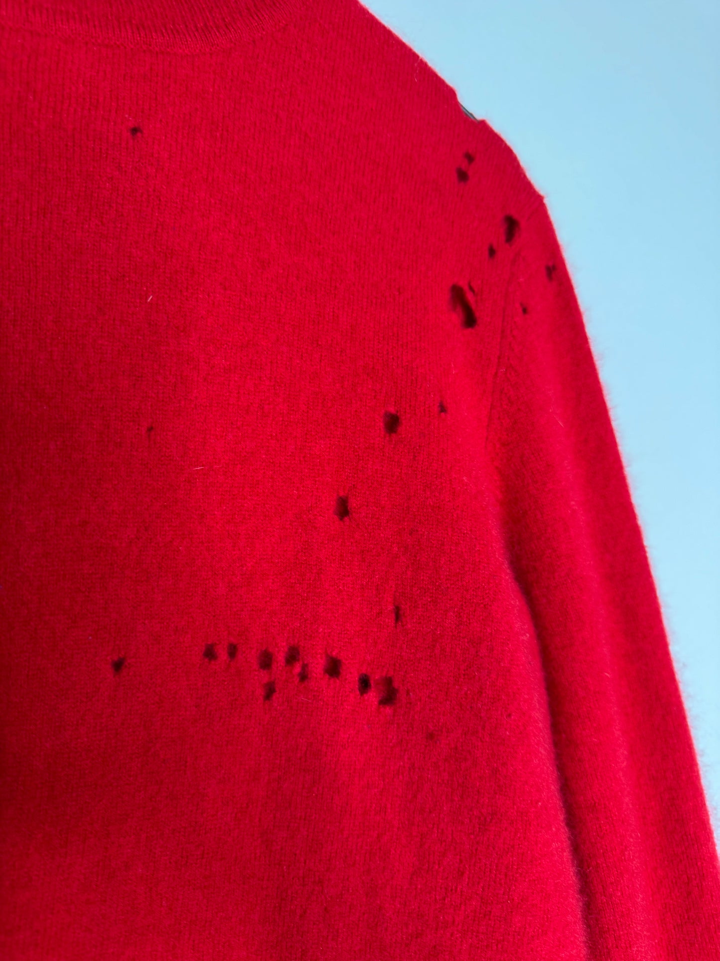 Red Cashmere Sweater by Pursuits, Size Medium