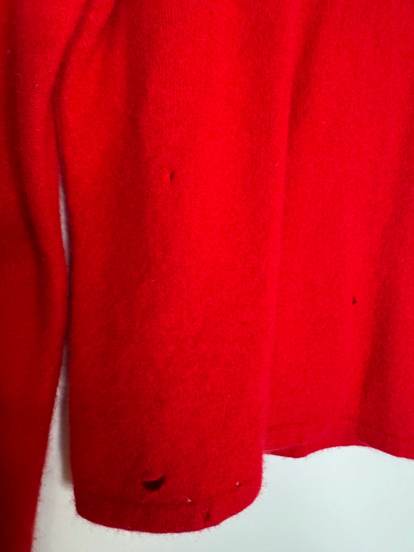 Red Cashmere Sweater by Pursuits, Size Medium