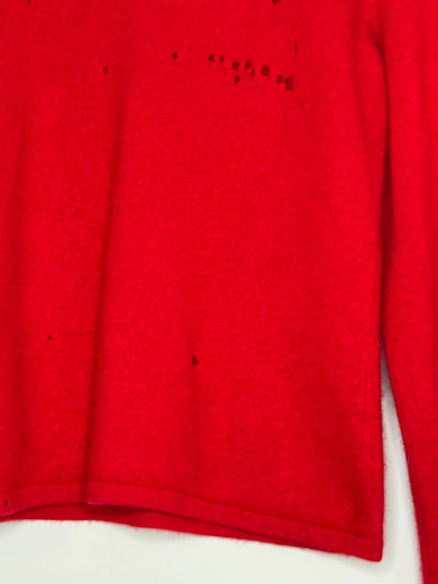 Red Cashmere Sweater by Pursuits, Size Medium