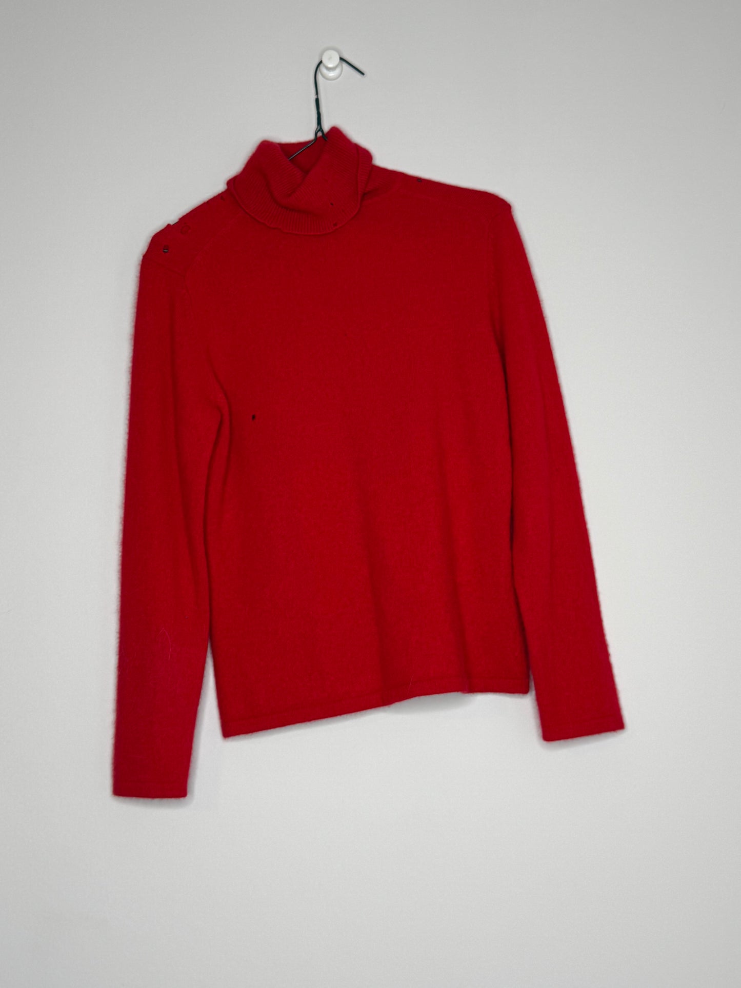 Red Cashmere Sweater by Pursuits, Size Medium