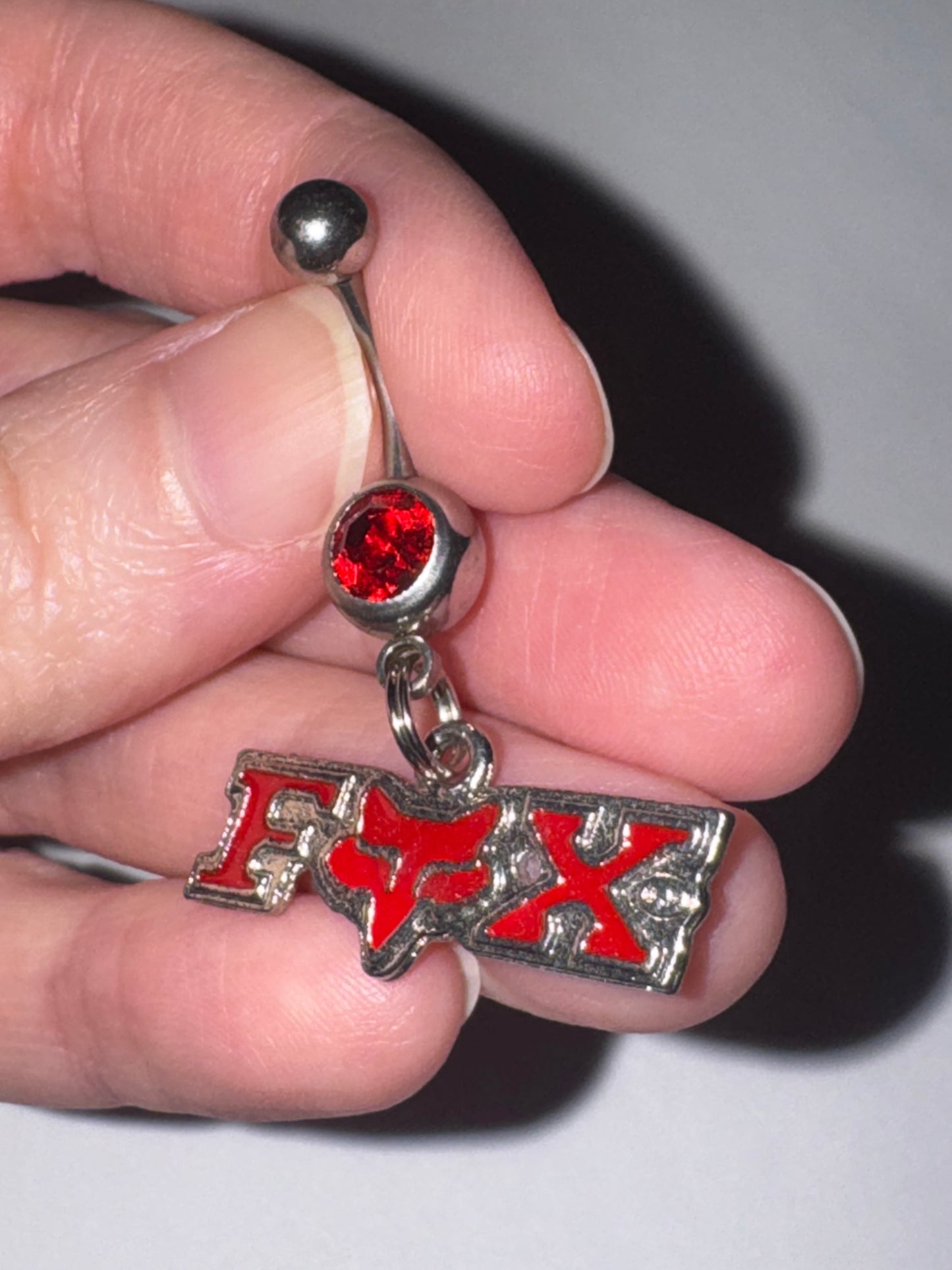 Red Fox Dangle Belly Ring