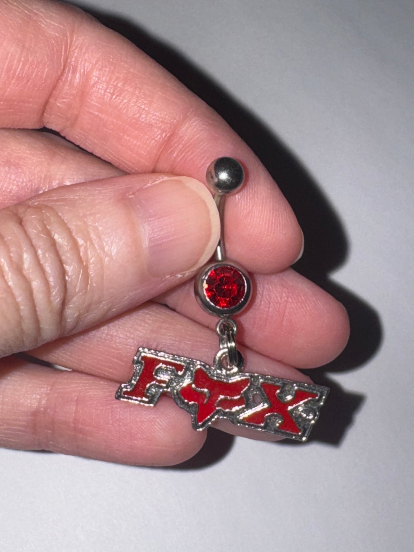 Red Fox Dangle Belly Ring