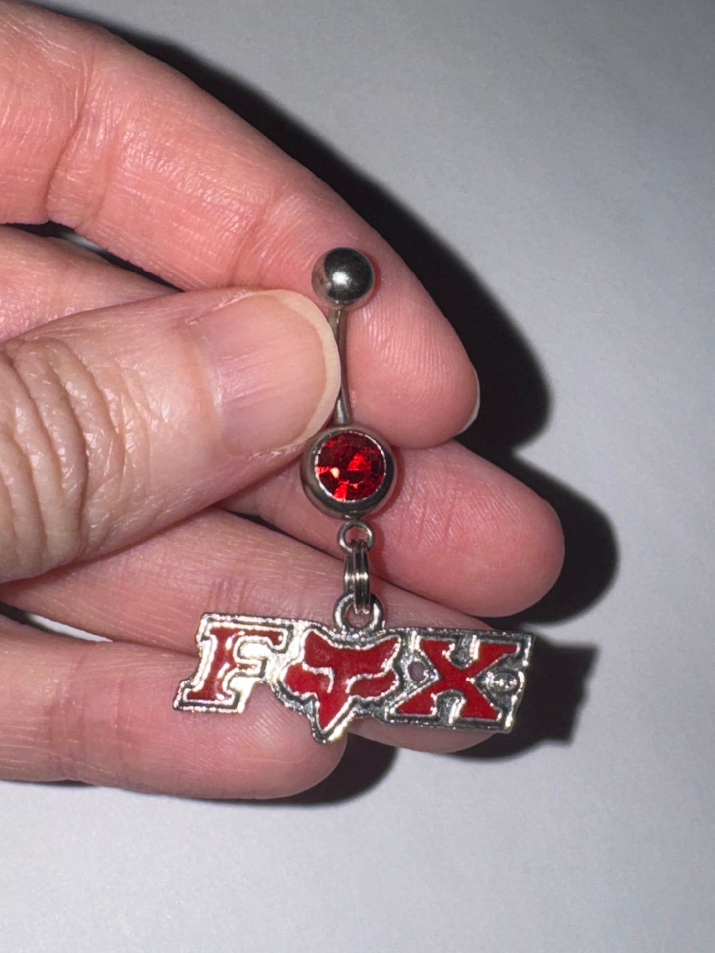 Red Fox Dangle Belly Ring