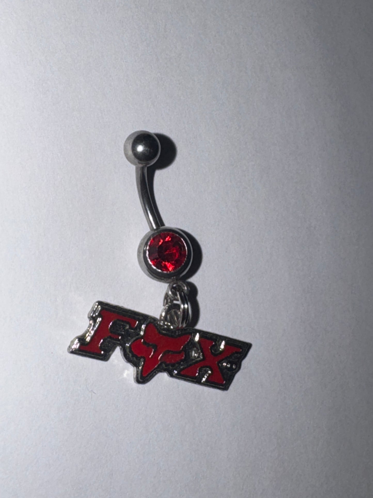 Red Fox Dangle Belly Ring