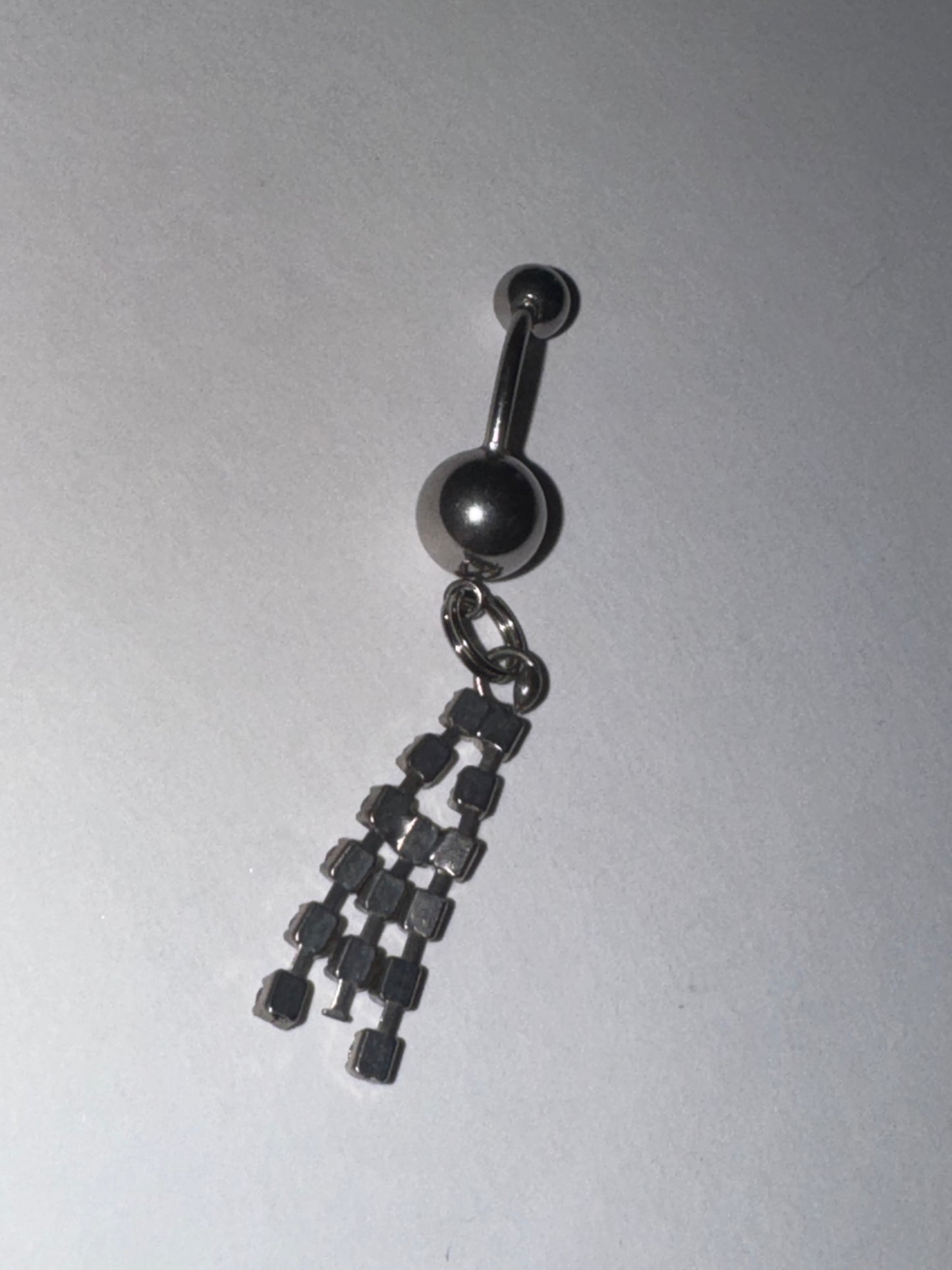 Rhinestone Dangle Belly Ring