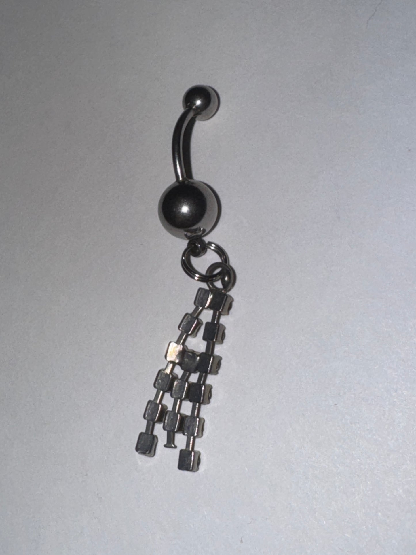 Rhinestone Dangle Belly Ring