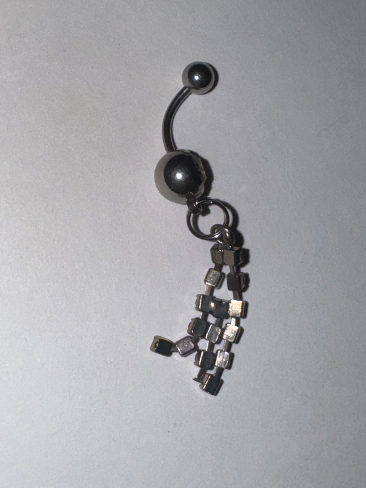 Rhinestone Dangle Belly Ring