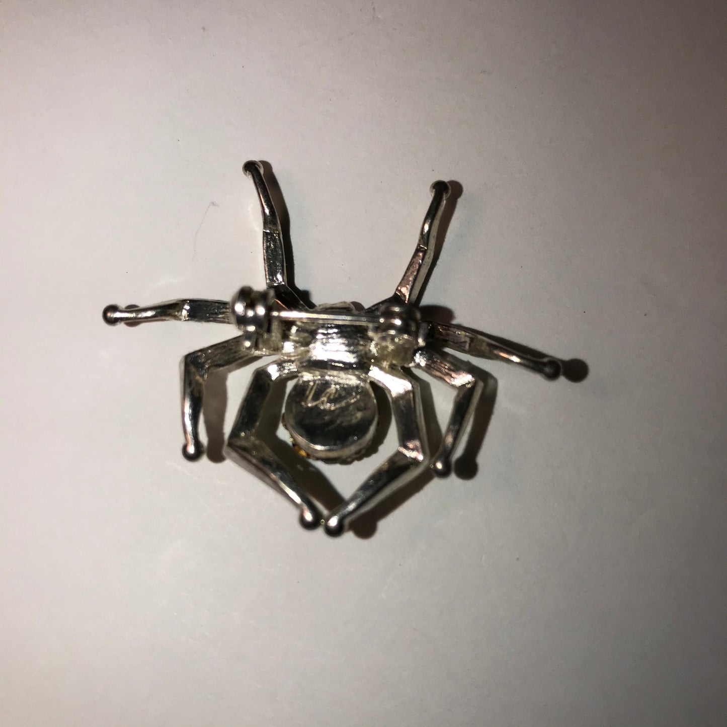 Vintage Liz Claiborne Rhinestone Spider Pin