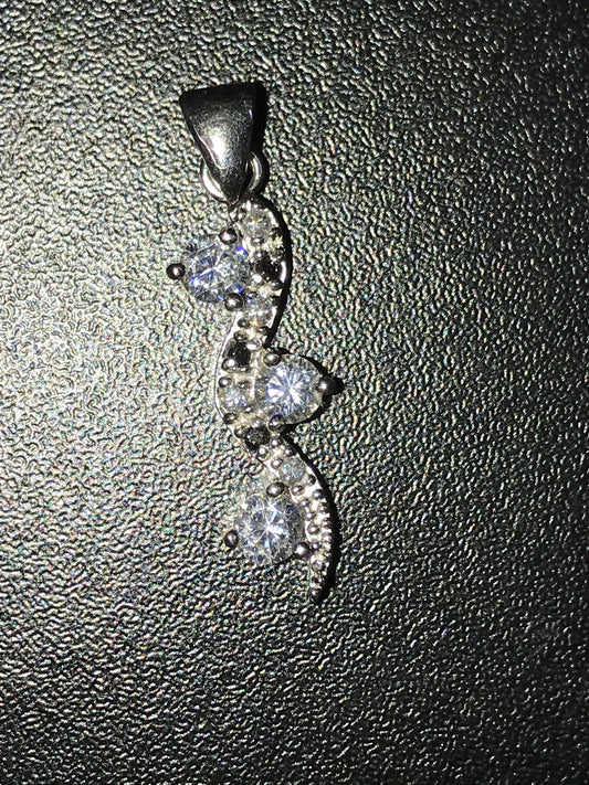 Topaz and Sapphire Silver Pendant
