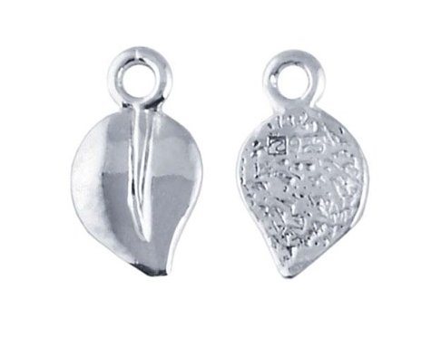 Sterling Silver Leaf Glue-On Pendant Bail